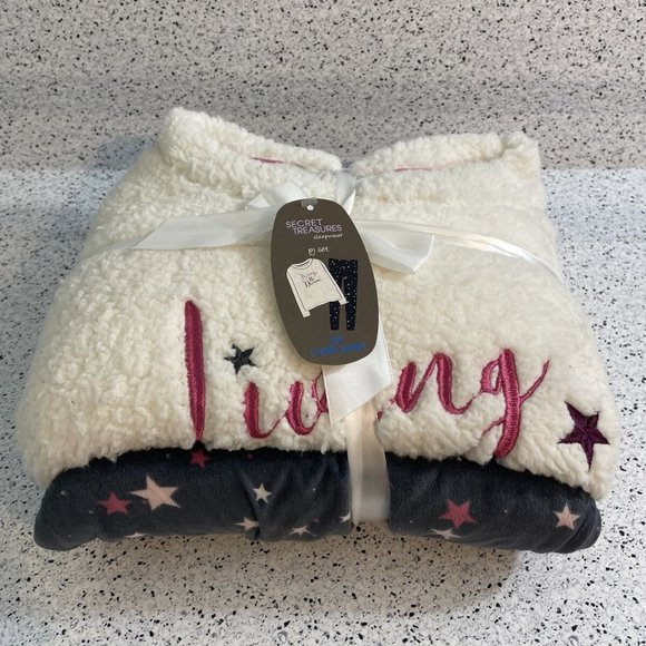 ULTRA SOFT Fleece Pajamas Lounge Set Living The Dream 2x 2xl xxl 2 Pc NEW NWT - Picture 2 of 5